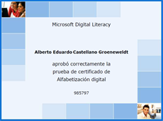 Certificado de Alfabetización Digital Microsoft